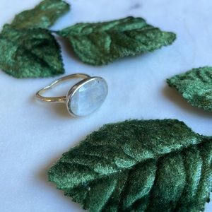 Baroni | Silver Moonstone Ring | 8
